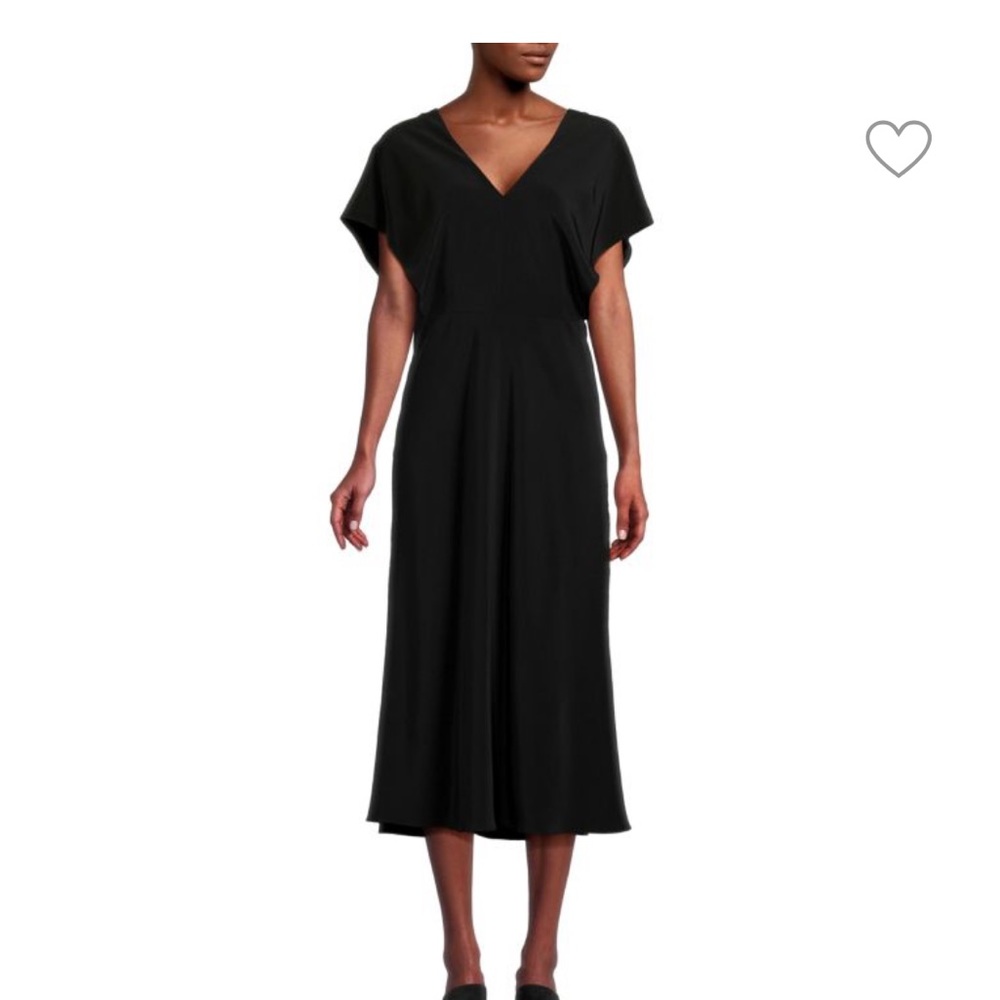 NWT Vince flutter sleeve bias cut out midi dress